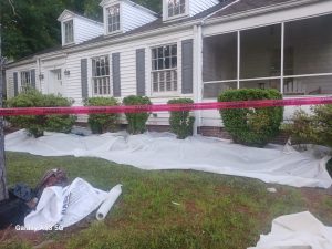 Asbestos roof removal